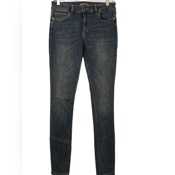 Universal Standard Blue Stretch SLIMMING Skinny Jeans--6 - Picture 2 of 10